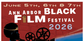 Ann Arbor Black Film Festival 2026 poster. Image credit: Elaisha Hillard.
