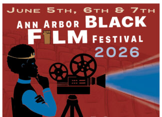 Ann Arbor Black Film Festival 2026 poster. Image credit: Elaisha Hillard.